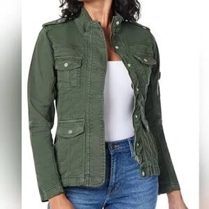 Women's Green/gray Military Style Jacket